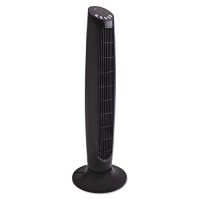 Alera FAN363 36" 3-Speed Oscillating Tower Fan With Remote Control  Plastic  Black - B01KIPCB8K